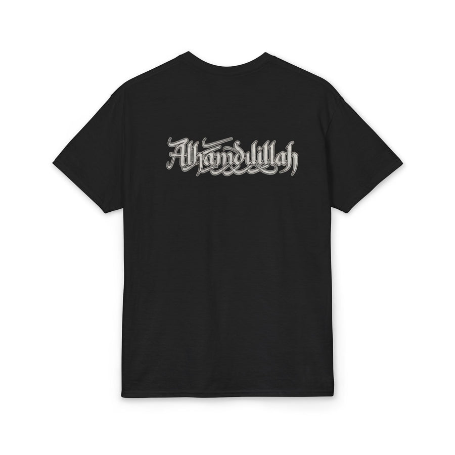 Street Gothic Logo T-Shirt — 'Doomsday' Black Script Back Print