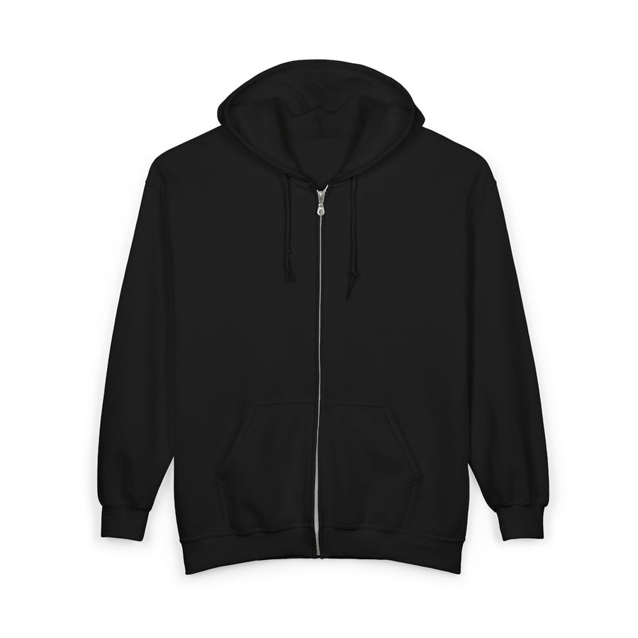 Alhamdulillah Script Zip Hoodie — Islamic Praise Full‑Zip Hooded Sweatshirt