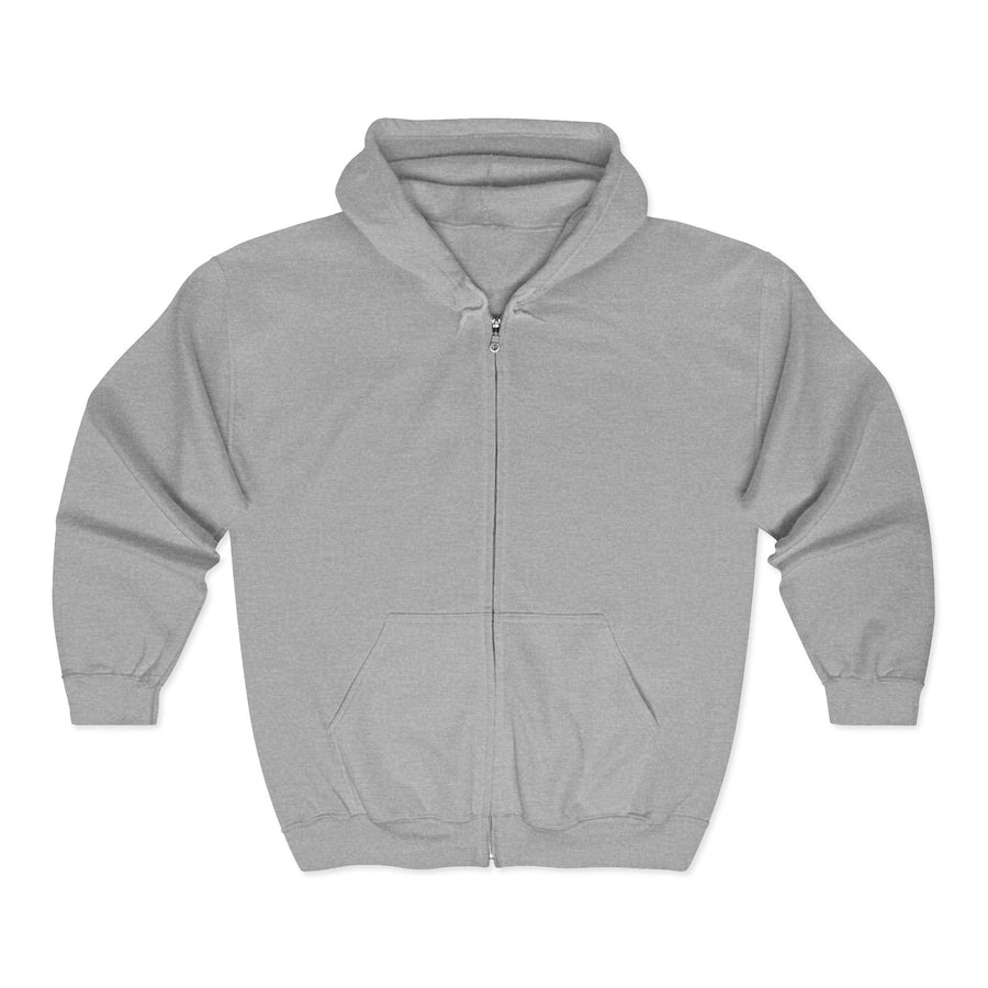 Alhamdulillah Script Zip Hoodie — Islamic Praise Full‑Zip Hooded Sweatshirt