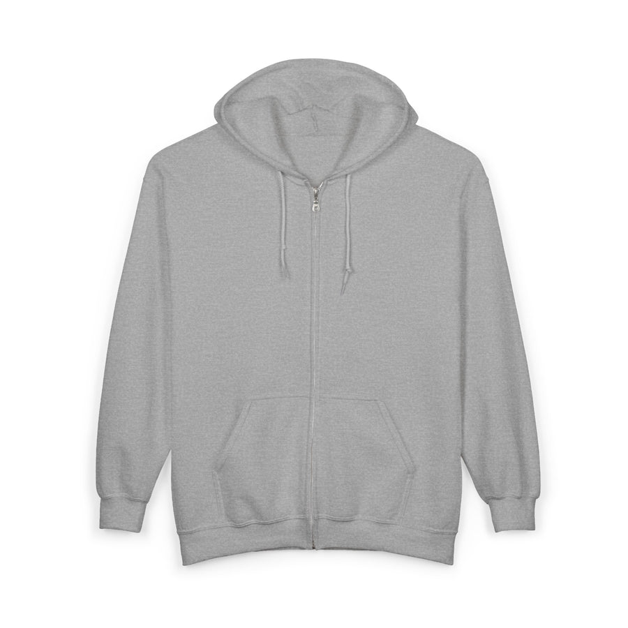 Alhamdulillah Script Zip Hoodie — Islamic Praise Full‑Zip Hooded Sweatshirt