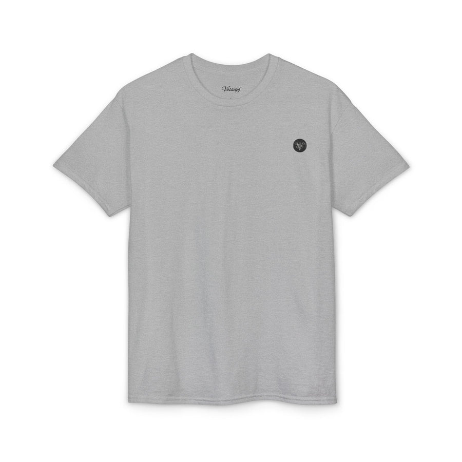 Street Gothic Logo T-Shirt — 'Doomsday' Black Script Back Print